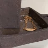 Mini plateau et vase céramique artisanaux en grès noir | Terre Paisible