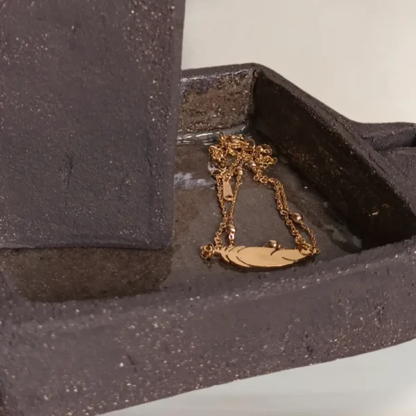 Mini plateau et vase céramique artisanaux en grès noir | Terre Paisible