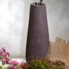 Soliflore céramique brut en grès noir  | Terre Paisible