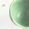 Bol en faïence artisanale A Menta : intérieur émaillé vert menthe, fait main – Ixèsos